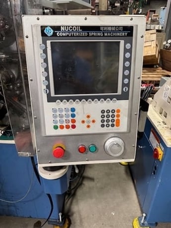 Nucoil, cnc computerized spring machin, with horizontal unwinder - Image 5