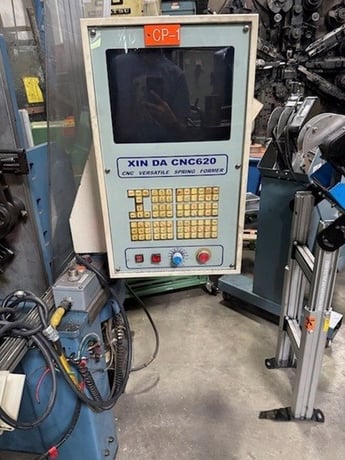 Xin-Da #CNC620, CNC versatile spring former, includes wire dereeler & Dorner discharge conveyor - Image 9