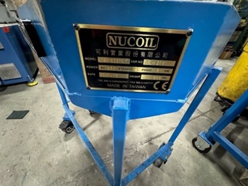 Nucoil, cnc computerized spring machin, with wire dereeler & Dorner conveyor - Image 2