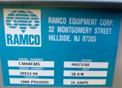 Ramco #CM48EMS, AJA-Kleen Parts Washer, 48" x 42" x 35" ID, 1000 lb - Image 5