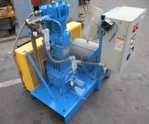 15 HP Hycomp #2AN10C-B21-ALMV9-20/15D, Boost Compressor, Nitrogen/Air/Gas Pressure Booster, 1760 RPM - Image 1