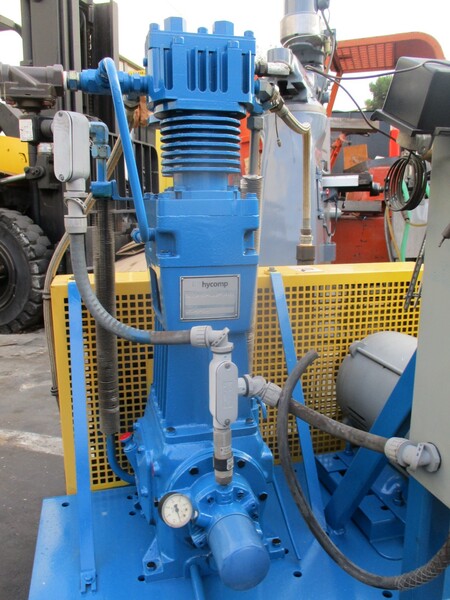 15 HP Hycomp #2AN10C-B21-ALMV9-20/15D, Boost Compressor, Nitrogen/Air/Gas Pressure Booster, 1760 RPM - Image 9