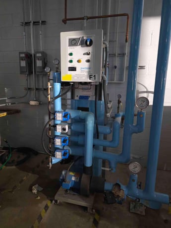 AmeriWater, High Efficiency Sand Filter, 460 V., w/ Controller & Manifolds - Image 1