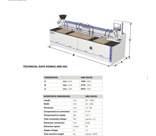 Homag #Optimat-ABD050, Bore/Dowel Machine - Image 6