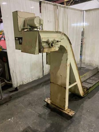 12" wide x 6.24" long, Turbo #6287-8174, incline chip conveyor, forward & reverse, 1 HP - Image 2