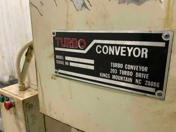 12" wide x 6.24" long, Turbo #6287-8174, incline chip conveyor, forward & reverse, 1 HP - Image 4