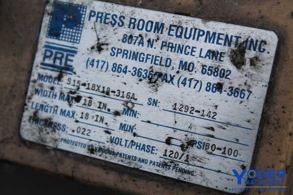 Press Room Equipment, sheet metal feed without s - Image 10