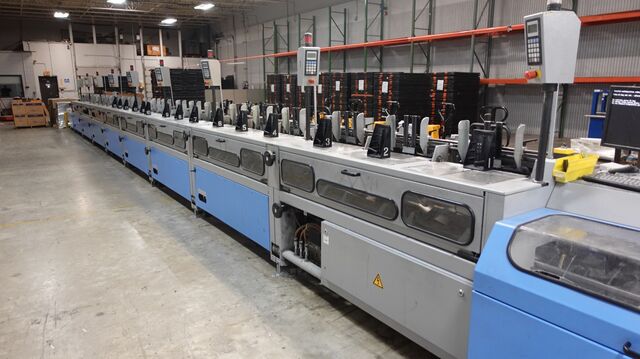 Muller Martini, Acoro #3026, Perfect Binder Line, hot melt glue, cooling, reject, trim, stack, 2013 - Image 4