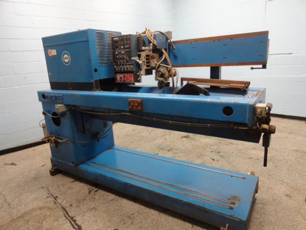 3' Pandjiris, seam welder, Miller 1D-DW programable control, rack & pinion drive, 1986, Tag #15706 - Image 1