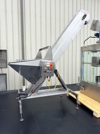 MBF #Capmatic-360/9P, 9-Head Rotary T-Corker with Hopper Elevator - Image 5
