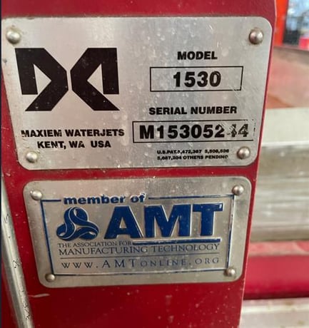 Maxiem #1530, CNC waterjet, 5' x 10', Omax PC based CNC Control, 30 HP, 50000 psi, 2013 - Image 7