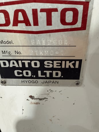 Daito Seiki #GA260W, horizontal band saw, fully automatic - Image 2