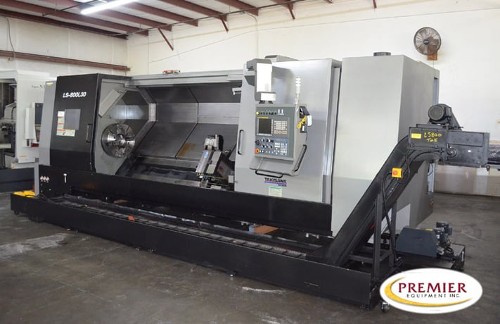 Takisawa #LS-800C, heavy duty CNC lathe, Fanuc 0iTD, 32.6" swing, 7" bar, 24" chuck, 2019 - Image 1
