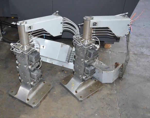 OKK, hydrauilc/air system for fixturing, 2 tombstones with hydraulic clamping, hydraulic pump system - Image 1
