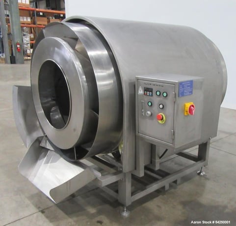 Coating Drum, 19" diameter x 66" L, Stainless Steel (3 available) - Image 1