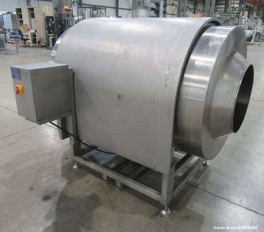 Coating Drum, 19" diameter x 66" L, Stainless Steel (3 available) - Image 4