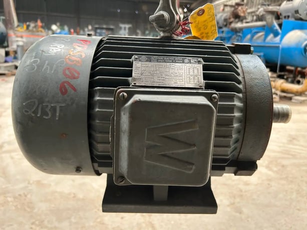 3 HP 1180 RPM Worldwide Electric Corp. Corporation, Electric Motor, Frame 213T, 8.4/4.2 amps, 230/460 Volts - Image 3