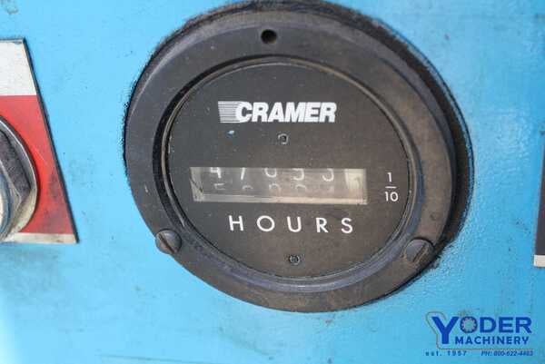 123 cfm, 125 psig, Leroi #A3055, rotary screw air compressor, air cooled, 120 gallon tnak, 1978 - Image 4