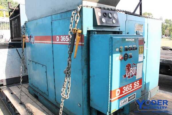 123 cfm, 125 psig, Leroi #A3055, rotary screw air compressor, air cooled, 120 gallon tnak, 1978 - Image 5