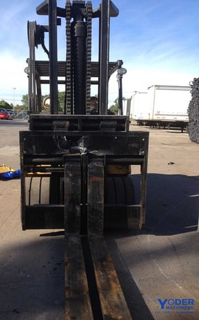 25000 lb. Royal #T250B, forklift, LPG, 120" lift height, power mast positioning, power fork adjustment, 1988 - Image 5