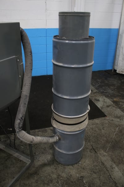 48" width x 24" D x 24" H Mac Blast #4-48-24, blast cabinet, 2 gloves, trigger gun, foot pedal - Image 8