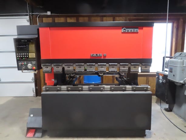80 Ton, Amada #FBD-8020E, CNC Press Brake, 78.8" Bed, 82.1" Bending Length, 3.94" Stroke, 1.7' Throat, 14.57" - Image 1