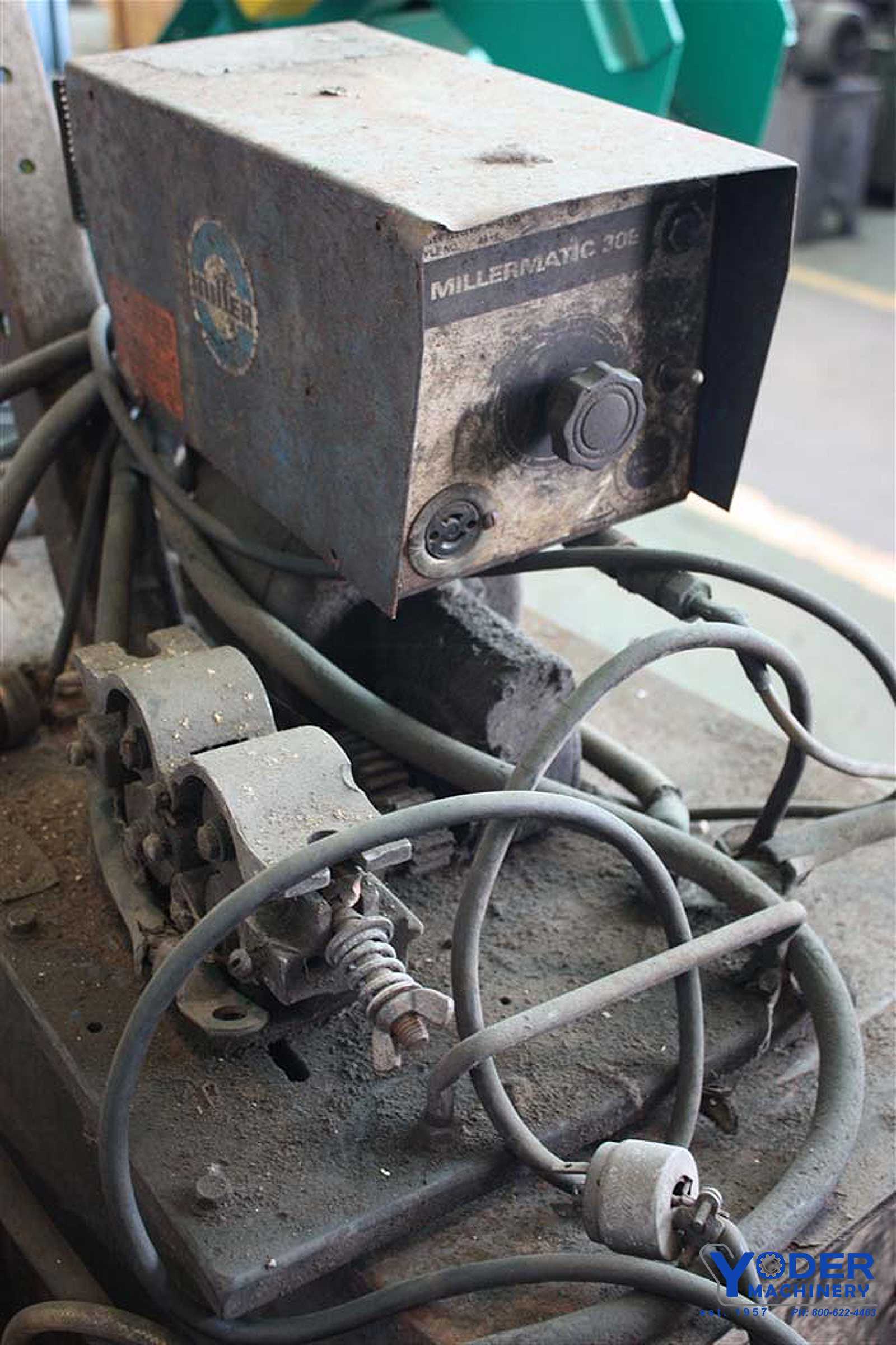 16.5/33 Amps, Miller #CP-300, DC arc welder with wire feed, 230/460 V., 12.5 KW, portable on cart - Image 7