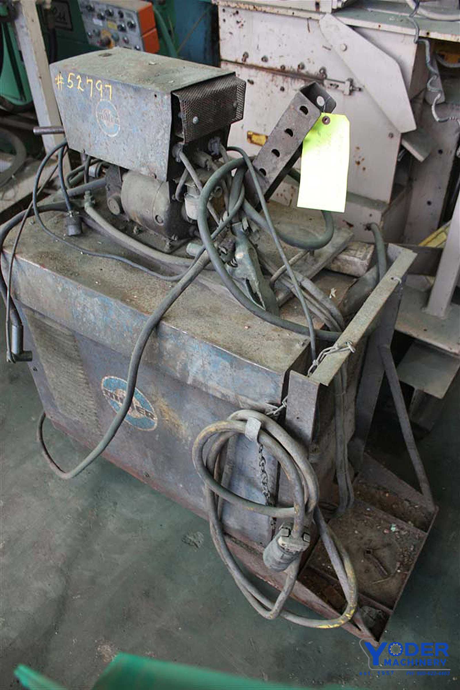 16.5/33 Amps, Miller #CP-300, DC arc welder with wire feed, 230/460 V., 12.5 KW, portable on cart - Image 8