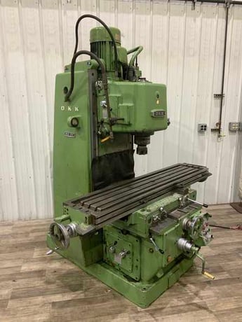 OKK #MH-3V, vertical milling machine, 65" x14-1/4" table, automatic lube, coolant, #50NS - Image 1