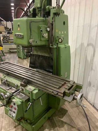 OKK #MH-3V, vertical milling machine, 65" x14-1/4" table, automatic lube, coolant, #50NS - Image 3