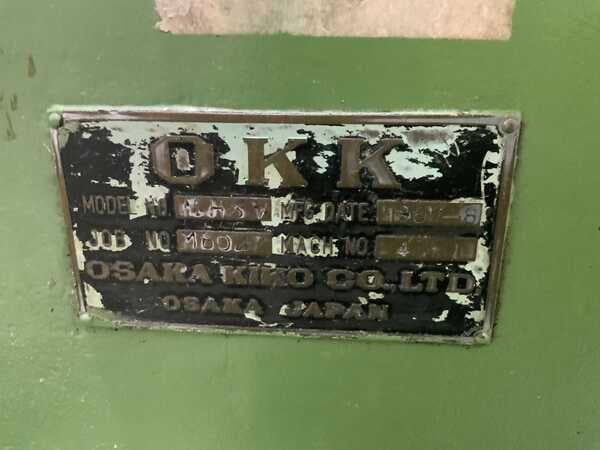 OKK #MH-3V, vertical milling machine, 65" x14-1/4" table, automatic lube, coolant, #50NS - Image 9
