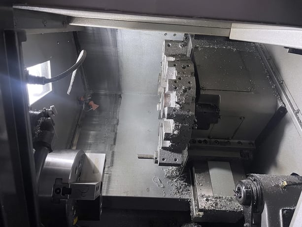 Takisawa #LA-200, CNC lathe, 18.5" swing, 8" chuck, 2" bore, 12.6"dia., 11.8"lgth, tool setter, chip - Image 3