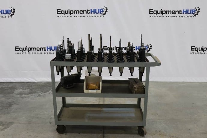 Caterpillar 50 assorted tool holders in cart (36 available) - Image 1