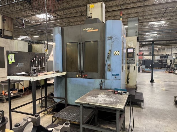Daewoo Doosan #HP-5500, CNC horizontal machining center, Fanuc 18iMB, 31" X, 27" Y, 29" Z, 10000 RPM, 60 - Image 1