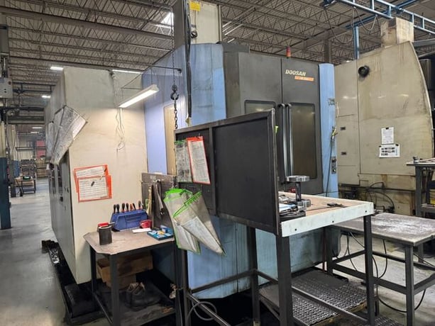 Daewoo Doosan #HP-5500, CNC horizontal machining center, Fanuc 18iMB, 31" X, 27" Y, 29" Z, 10000 RPM, 60 - Image 2