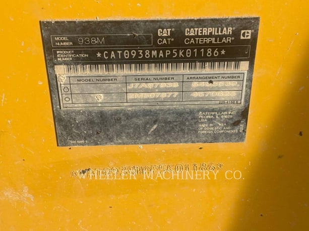 Cat 938M QC G, Wheel Loader, 9691 hours, S/N: P5K01186, 2021 - Image 5