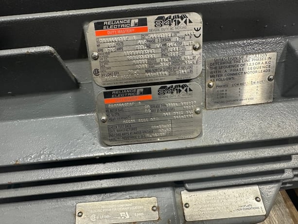 250 HP 1800 RPM Master Duty Master 841 XL, Frame 449T, TEFC, MODEL: P 4 4 G 0 7 1 0 B, 460 Volts - Image 8
