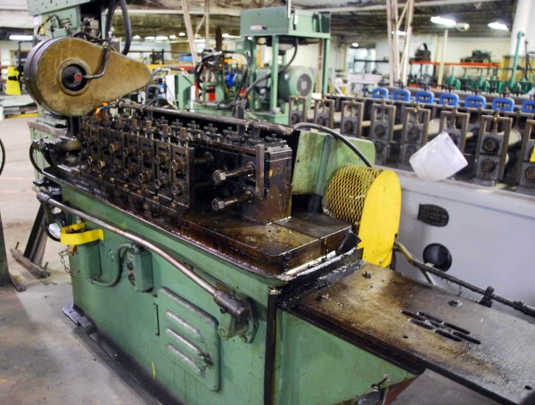 10 Stand, Tishken #10-4-1-1, rollformer with 5 ton press, 5 ton cut-off, 1" dia spindle, R to L - Image 3
