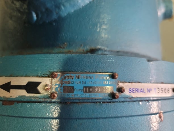 181 GPM, Plenty Mirrless #HEA-90-3NL, Centrifugal Pump, 1150 RPM, 120 psig, (3 available) - Image 3