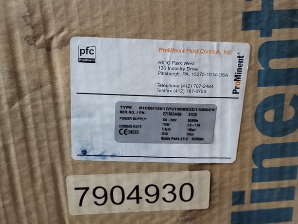 Prominent #S1CBH12017PVTS000UD110S0EN, Metering Pump Sigma X Control, 21 l/h dosing rate, 145 psi, 0.11 KW - Image 2