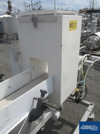 Cintex #SPL2084, Microsearch Metal Detector, w/ 6" x 90" conveyor, pneu reject, 2011 - Image 5
