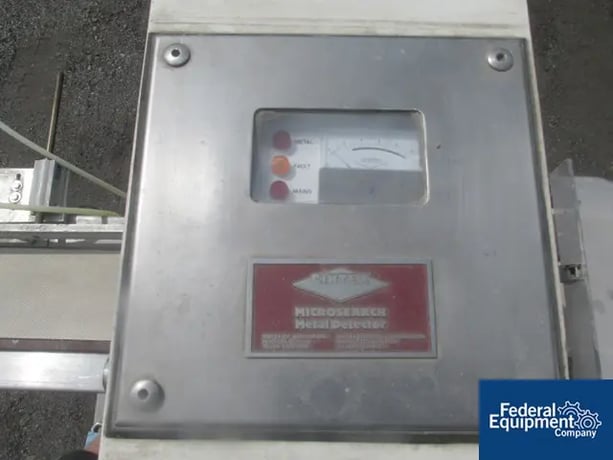 Cintex #SPL2084, Microsearch Metal Detector, w/ 6" x 90" conveyor, pneu reject, 2011 - Image 6