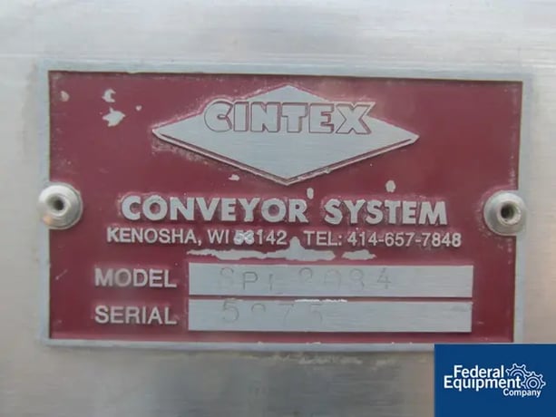 Cintex #SPL2084, Microsearch Metal Detector, w/ 6" x 90" conveyor, pneu reject, 2011 - Image 8