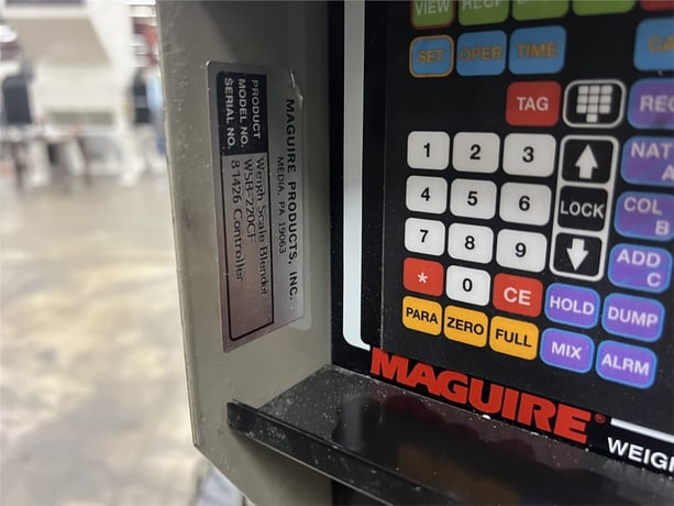 Maguire #WSB-220, 2 component gravimetric blender w/ additive feeder, 900-1000 lb/hr. - Image 9