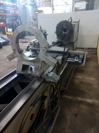 36" x 150" Sirco #PA-36, Engine Lathe, 25" swing over cross slide, 48" swing in gap, 5-1/2" spindle bore, 24" - Image 9