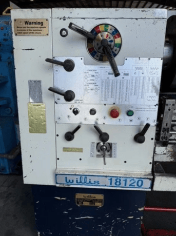18" x 120" Willis #18120, Engine Lathe, 11-1/2" swing over cross slide, 13" bed width, 16" Bison 3-jaw chuck - Image 5