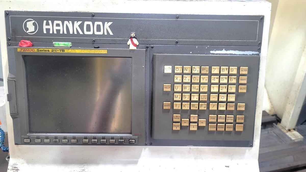 37.43" x 157" Hankook #PROTEC-9NC, Hollow Spindle Lathe, 21.1" X, 151" Z, 24.8" swing over cross slide, 151" - Image 10