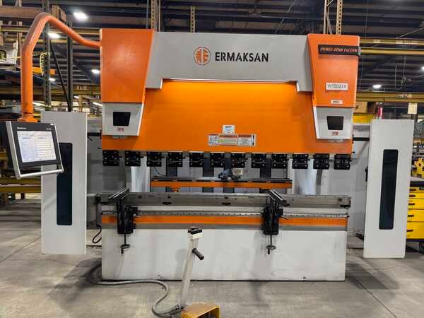 110 Ton, Ermaksan #Power-Bend-Falcon, CNC hydrauic press brake, 8.6'OA, 86.6" between housing, 10.8" stroke - Image 2