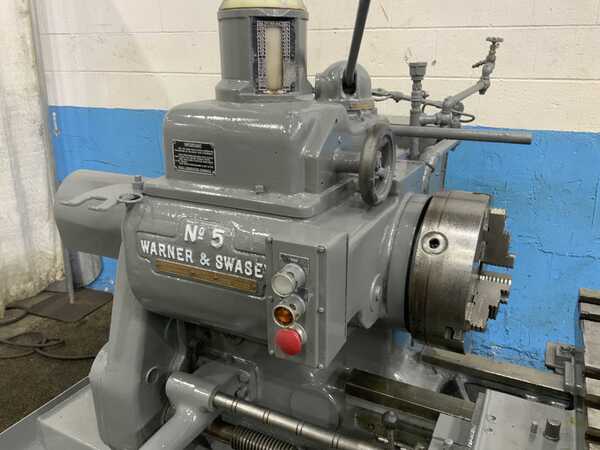 No. 5 Warner & Swasey, M1740, ram type turret lathe, 20" swing, 10-1/4" swing over cross slide, 10 HP, taper - Image 5