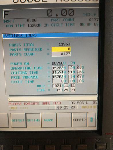 Dixi #DHP50-4X, Horizontal Machining Center, 27.6" X, 27.6" Y, 27.6" Z, 19.69" overall Pallet, 25 KW, 12000 - Image 8